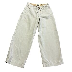Linen Wide Leg Children's Place Beige Pants Size 6 Adjustable Khaki Lightweight